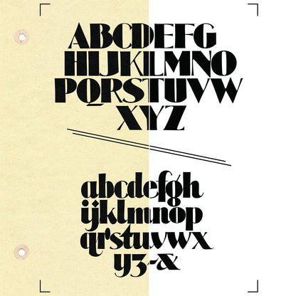 Alphabetical letters displayed on a beige and white background